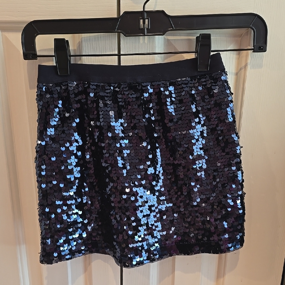 Black Sequin Skirt Girls Size 5/6 Children's Place